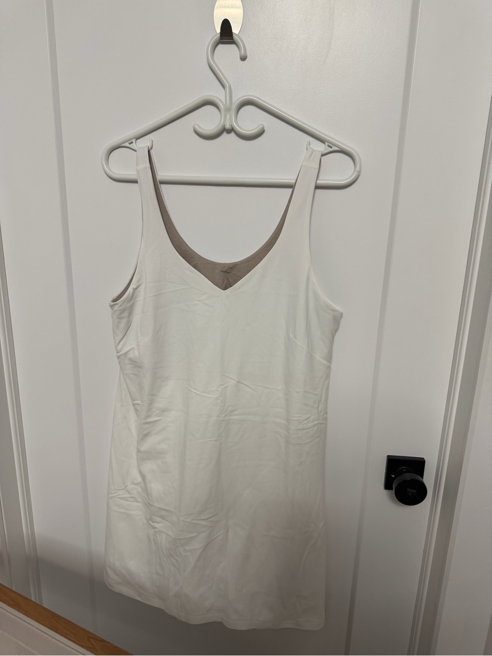 lululemon athletica White Align Dress with Taupe Lining
